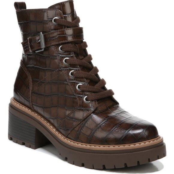 Naturalizer Jac Croco Combat Boots - 7.5M - Picture 9 of 9